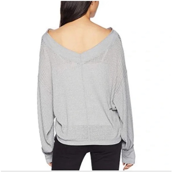 We The Free Super Oversized South Side Thermal Waffle Knit Top - Picture 5 of 12